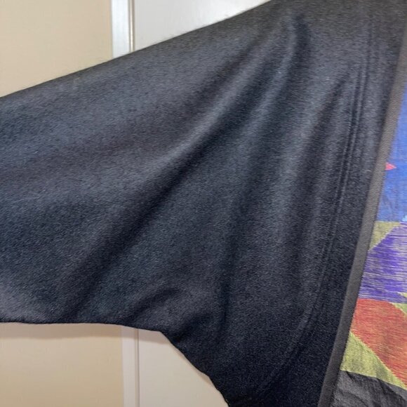 Vintage Womens Jacket Size Medium Open Front Art To Wear Statement Collar Lined - Picture 9 of 15